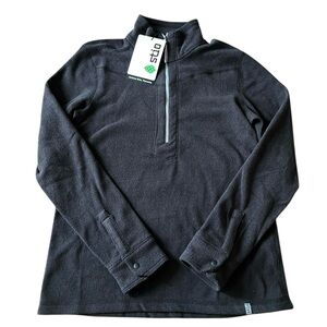 STIO Women’s Turpin Fleece NWT  Black Abyss 1/4 Zip Pullover M